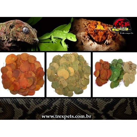 Folhagem Desidratada | Folha moeda Répteis | Terrário