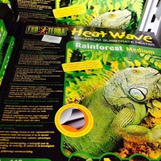 Placa Tapete Aquecedor Répteis 05w - 14x15cm