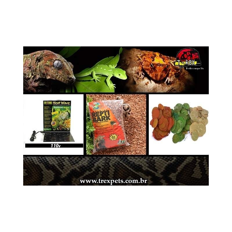 Kit Substrato Aquecido Répteis | Terrário| Corn
