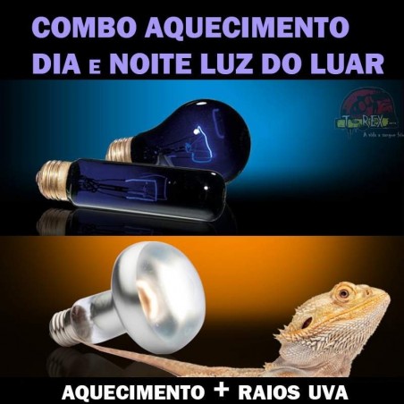 Aquecimento noturno para repteis