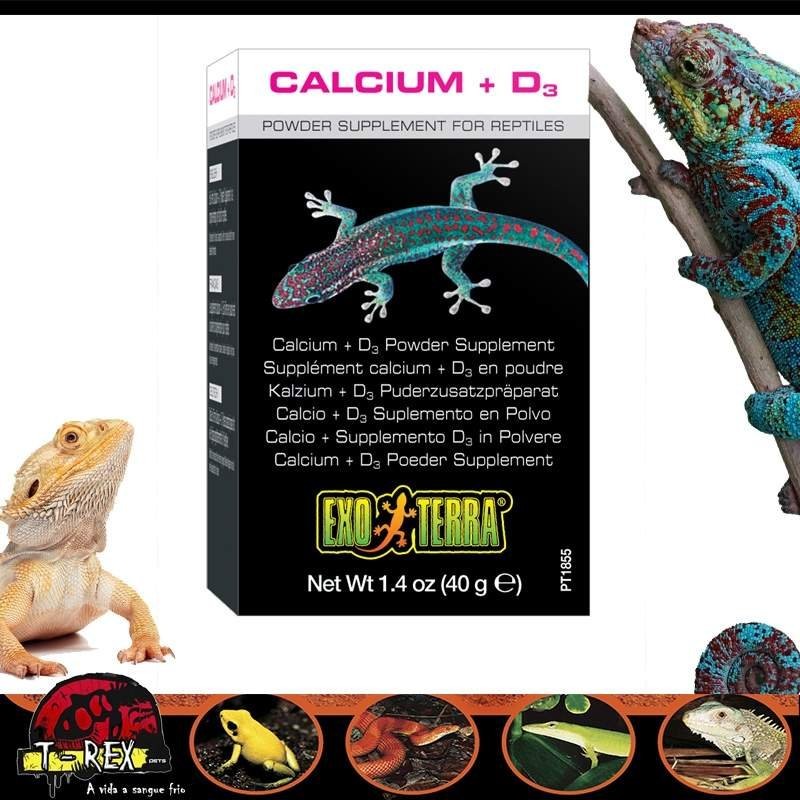 Cálcio Exoterra com Vitamina D3 Répteis